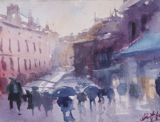 MERCADO DE VENECIA Watercolour Paper Landscaping