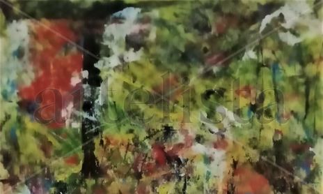 Abstractos en Madera tratada con gesso.
