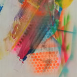 Abstractos en Madera tratada con gesso. thumbnail 2