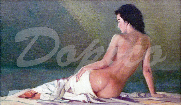 Desnudo (Apunte)/Nu (Esbozo)/Nude (Sketch) Óleo Lienzo Desnudos