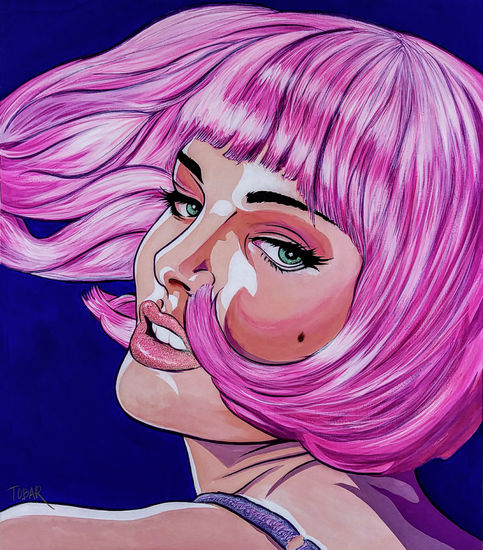 CLOSER TO NATALIE Acrylic Canvas Figure Painting