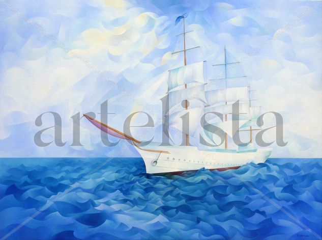 Velero Oil Canvas Marine Painting