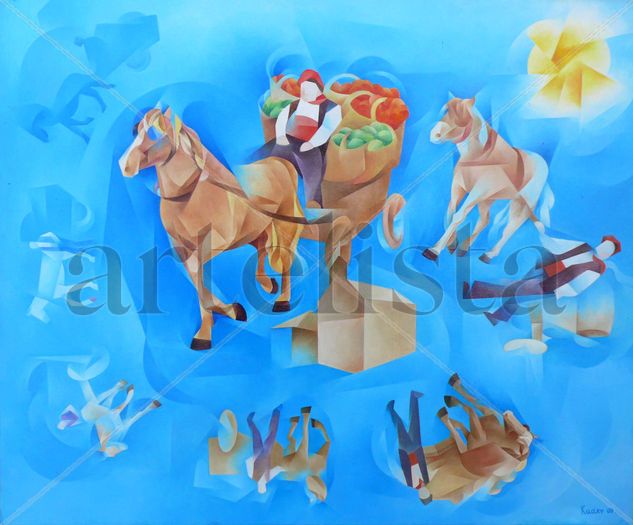 Tres Tombs Oil Canvas Animals