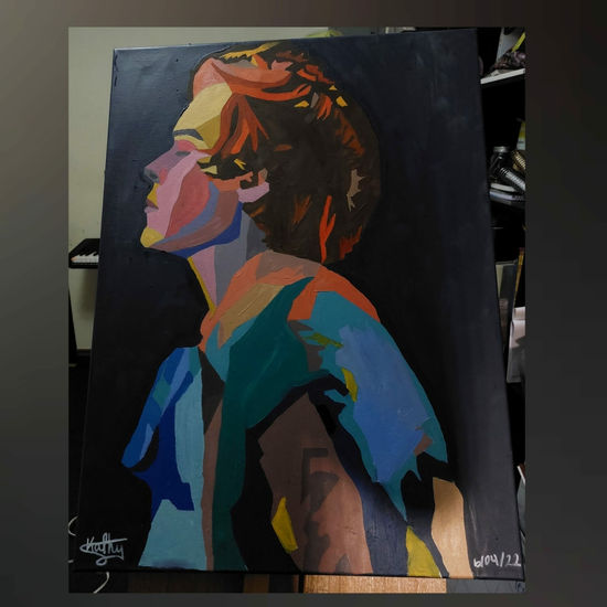 Pintura en Óleo de Harry Styles Óleo Lienzo Retrato