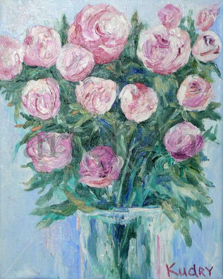 Rosas Oil Canvas Floral Painting