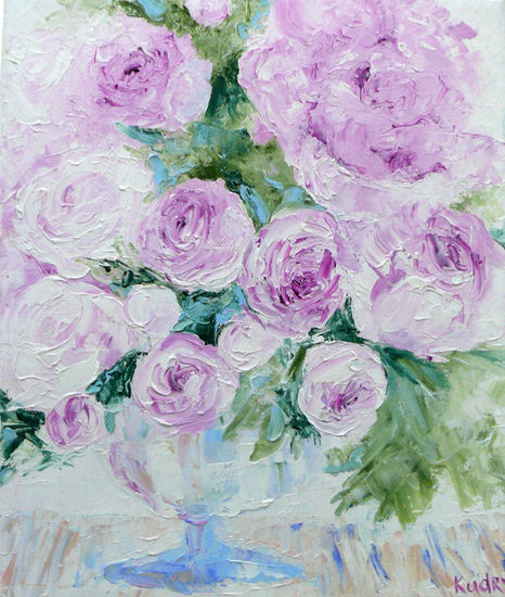 Rosas Oil Canvas Floral Painting