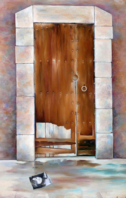 Puerta con retrato