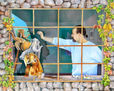 Pintor en la ventana