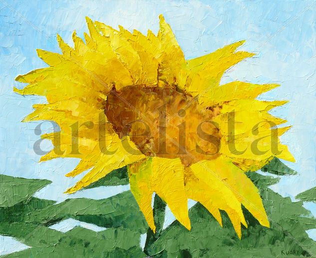 Girasol Oil Canvas Floral Painting