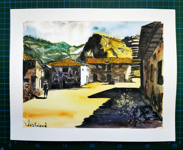 Urubamba, Perú Watercolour Paper Landscaping