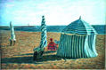 "Parasoles playa de Figueira da foz, portugal"