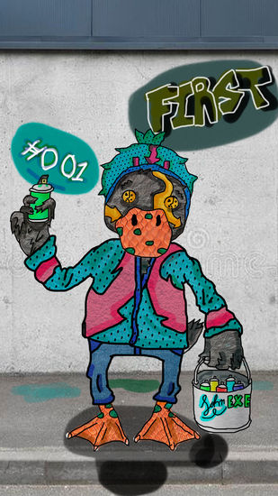 PATO URBANO Mixed Media