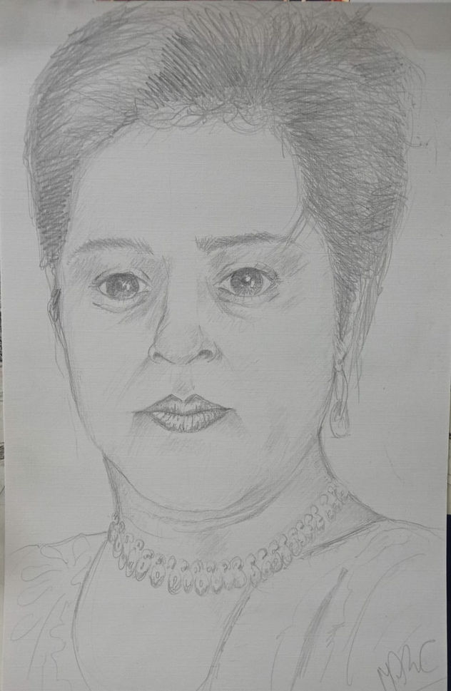 Retrato de Paola, año 2019, constitucion, chile.