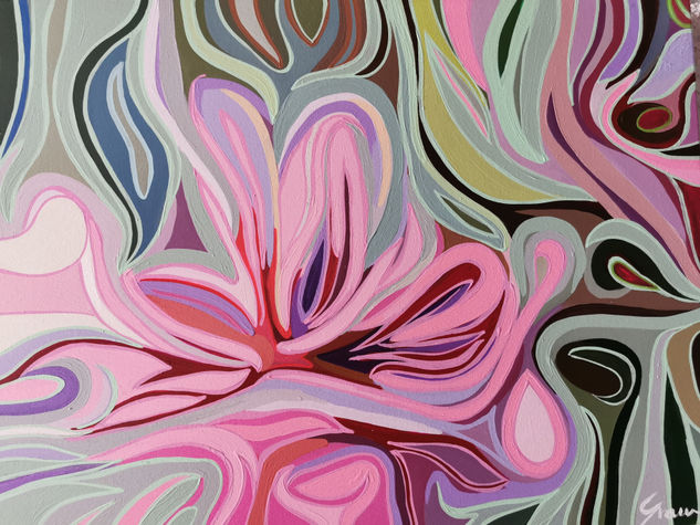 FLOR Acrylic Canvas Floral Painting