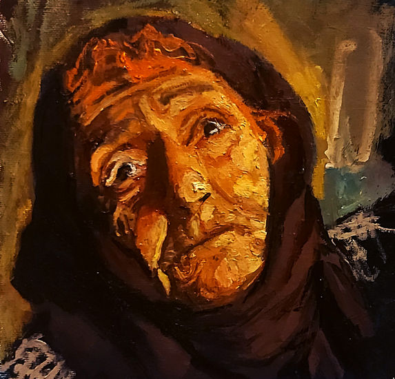 Fatima Oil Canvas Portrait