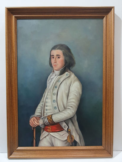 VALENTIN BELVIS DE MONCADA Y PIZARRO Oil Canvas Portrait