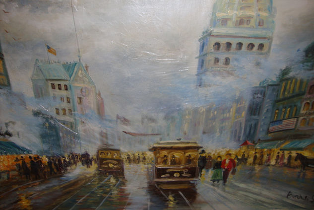 AVENIDA DE EEUU Oil Canvas Others