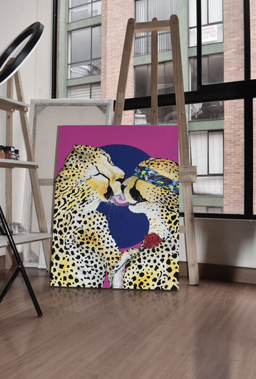 Cheetahs Acrylic Canvas Animals