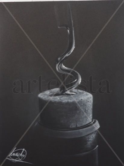 ¿Abrimos una botella? Comenzamos celebrando Pastel Card Still Life Paintings