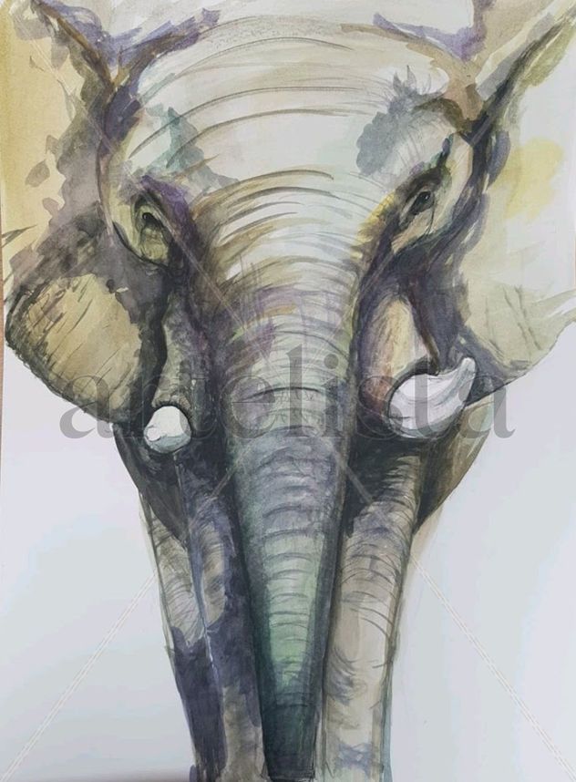 El elefante grande y poderoso