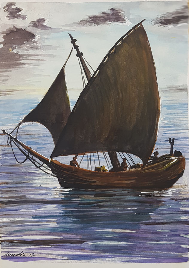 Llagut de dos velas