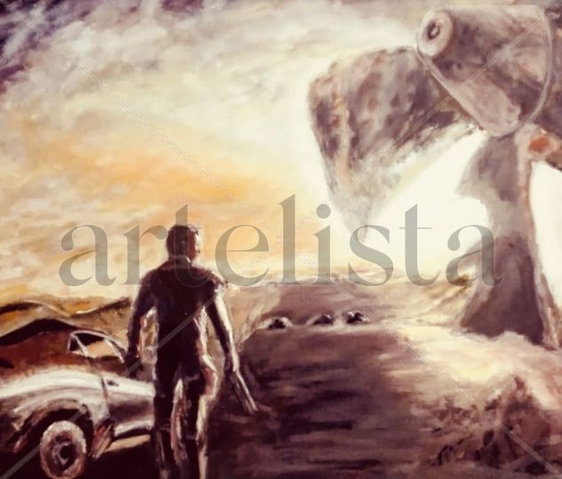 Mad Max Oil Canvas Landscaping