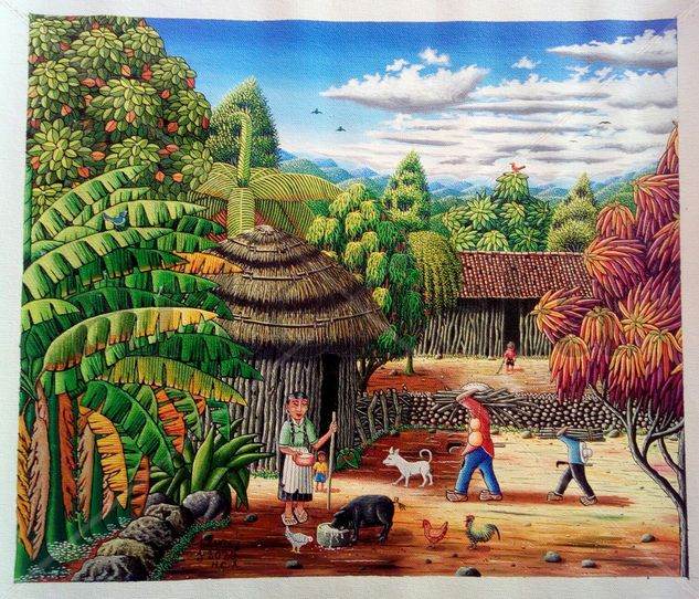 Vida campesina Oil Canvas Landscaping