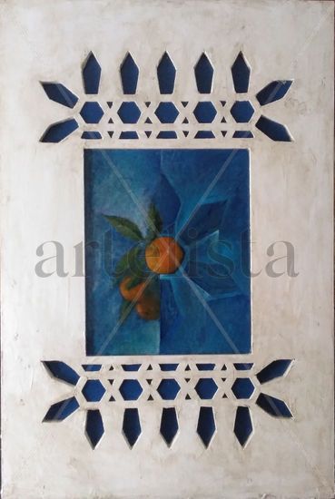 GEOMETRÍA DE NARANJAS Oil Panel Still Life Paintings