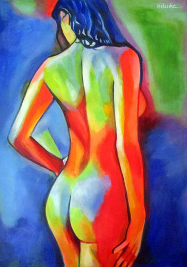 "Lovely Nude" Acrílico Lienzo Desnudos