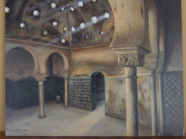 Baños de La Alhambra Oil Canvas Others