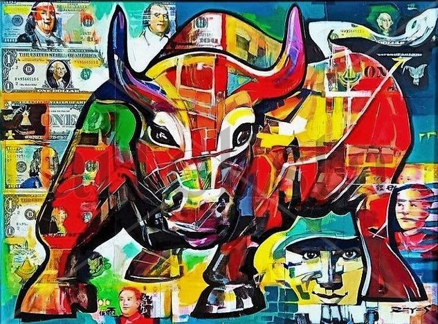 TORO IMAN Acrylic Canvas Animals