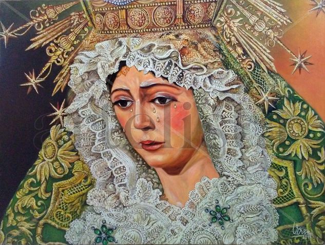 Esperanza Macarena Oil Canvas Portrait