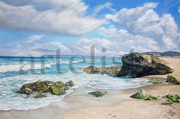 La luz de atlanterra Oil Canvas Marine Painting