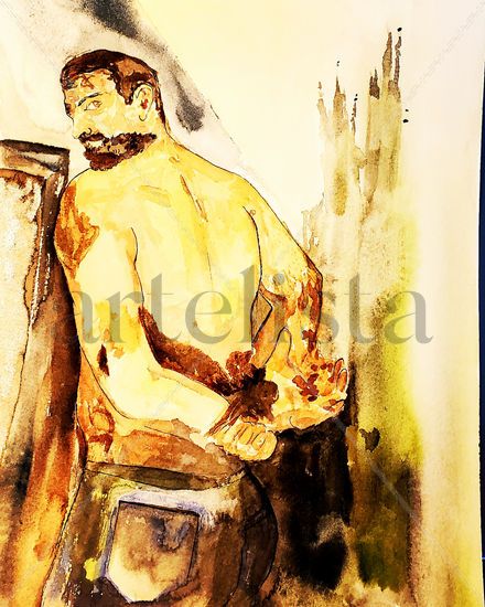 Cautivo Watercolour Paper Portrait