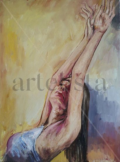 Feeling of flight Oil Canvas Figure Painting