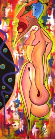 Mujer cosmopolitan N*2 Acrylic Canvas Figure Painting