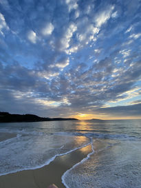 Atardecer en la playa