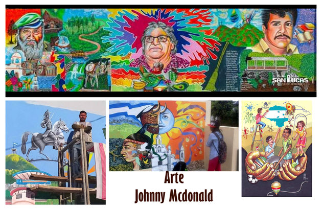 ARTE MURALISMO DE HONDURAS, MURALISTA HONDUREÑO JOHNNY MCDONALD