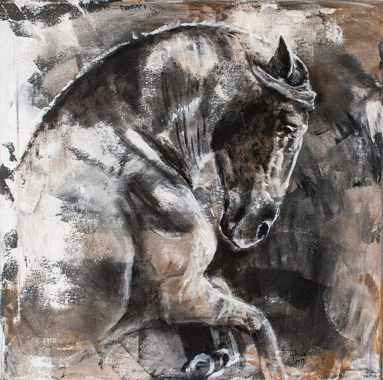 Horse C001 Tinta Tela Animales