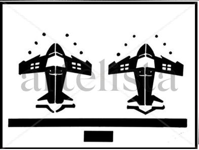 Los dos aviones,...