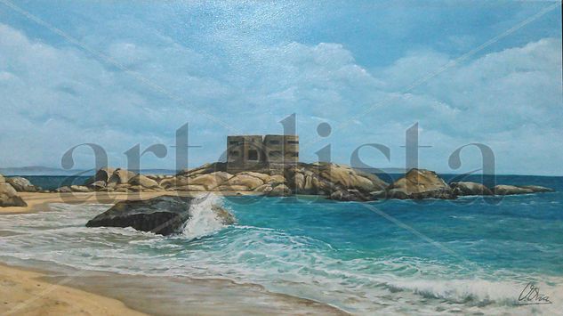 El bunquer Oil Canvas Marine Painting