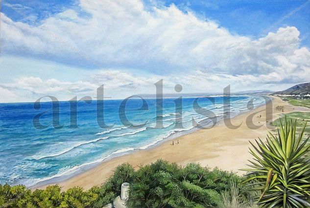 Playa Zahara de los atunes Oil Canvas Landscaping