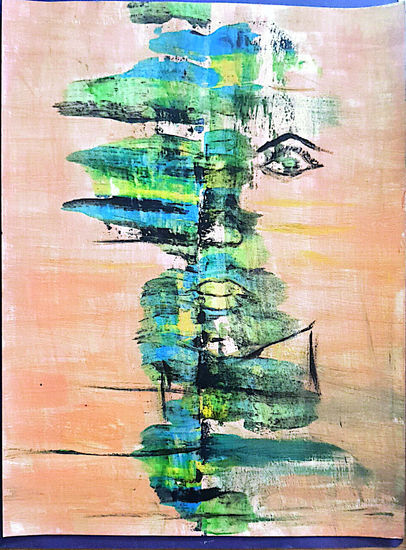 BÚSCAME EN ABSTRACTO 1.1 Acrylic Paper Figure Painting