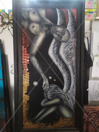 Angel caido Acrylic Canvas Others