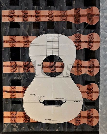 Guitarra abstracta Paper Others