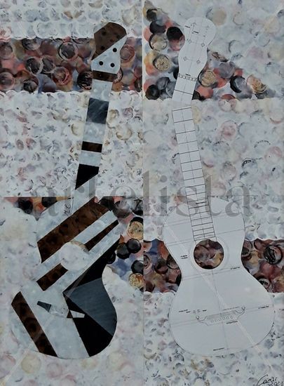 Guitarra abstracta Paper Others