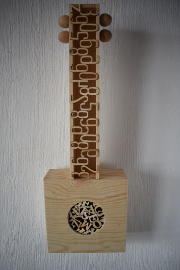 Guitarra abstracta Wood Abstract