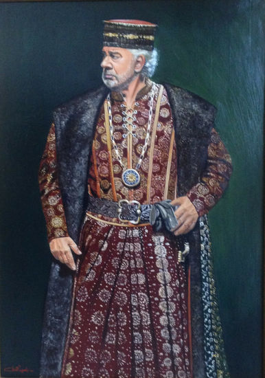 Placido Domingo oleo Oil Canvas Portrait