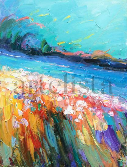 Floral land 992 Acrylic Canvas Landscaping