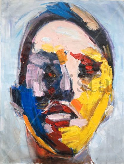 Face abstract 993 Acrylic Canvas Figure Painting